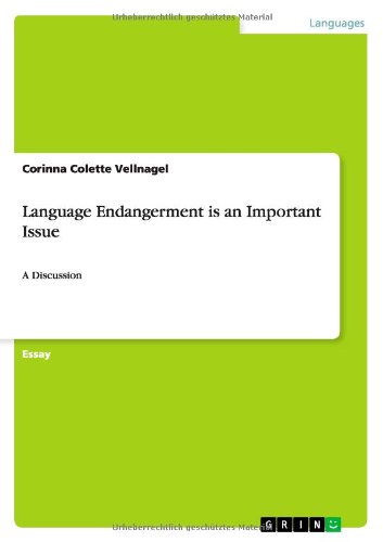 Cover for Vellnagel · Language Endangerment is an I (Book) (2011)
