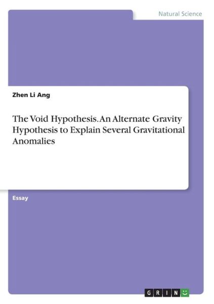 Cover for Ang · The Void Hypothesis. An Alternate G (Book)