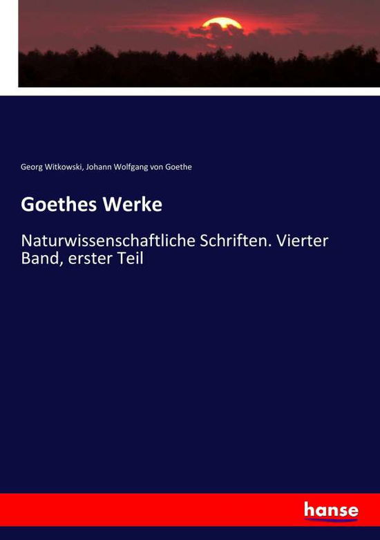 Cover for Witkowski · Goethes Werke (Book) (2017)