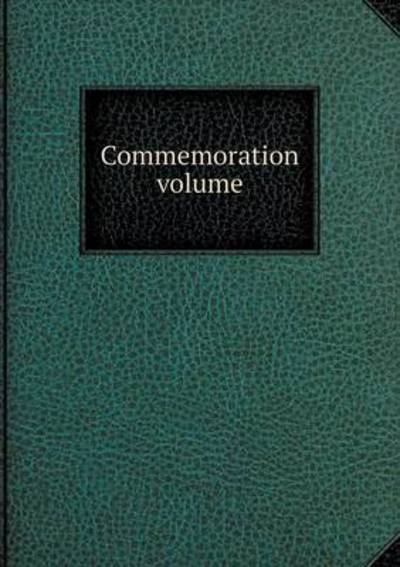 Cover for American Medical Association · Commemoration Volume (Paperback Book) (2014)