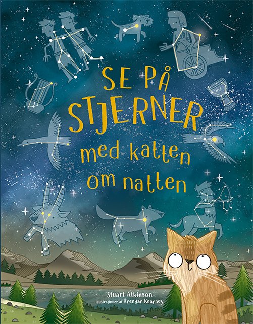 Cover for Stuart Atkinson · Se på stjerner med katten om natten (Hardcover bog) [1. udgave] (2020)