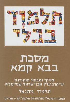 Cover for Adin Steinsaltz · The Steinsaltz Talmud Bavli: Tractate Bava Kamma, Small (Hardcover Book) (2010)