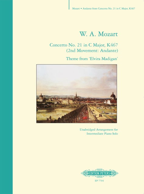 Cover for Wolfgang Amadeus Mozart · Concerto No. 21 in C Major, K467 (2nd Movement: Andante) Theme from 'Elvira Madigan' (Sheet music) (2003)