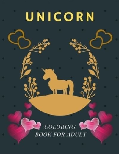 Cover for Bd Press House · Unicorn Coloring Book for Adult (Paperback Bog) (2020)