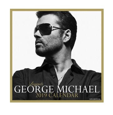 2019 Square Calendar - George Michael - Produtos - CD INK - 0616906764641 - 1 de agosto de 2018