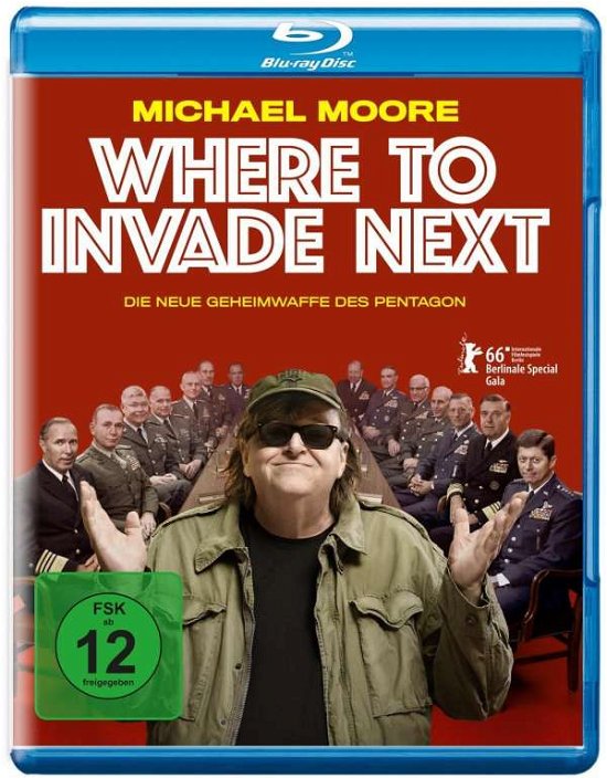 Cover for Michael Moore · Where to Invade Next (Blu-ray) (2016)