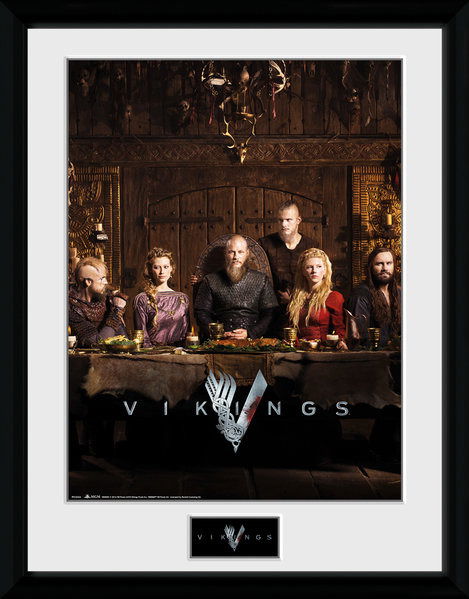 Vikings: Table (Stampa In Cornice 30x40cm) - Vikings - Koopwaar -  - 5028486383641 - 