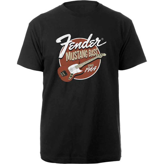 Fender Unisex T-Shirt: Mustang Bass - Fender - Merchandise - PHD - 5056012022641 - 15 oktober 2018