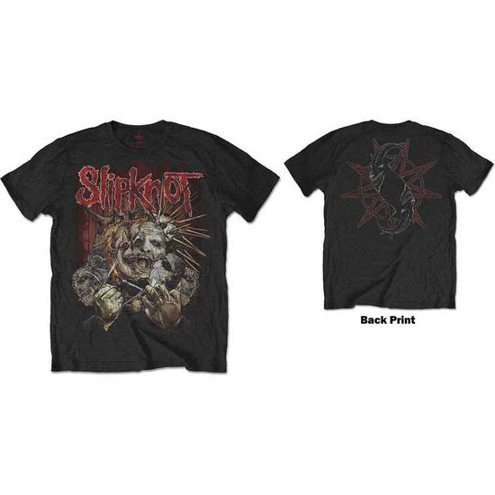 Slipknot Unisex T-Shirt: Torn Apart (Back Print) - Slipknot - Merchandise -  - 5056170656641 - 