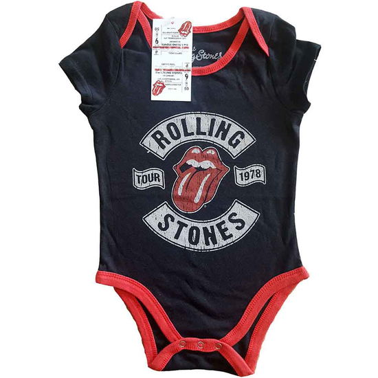 Cover for The Rolling Stones · The Rolling Stones Kids Baby Grow: US Tour 1978 (0-3 Months) (Klær) [size 0-6mths] [Black - Kids edition]