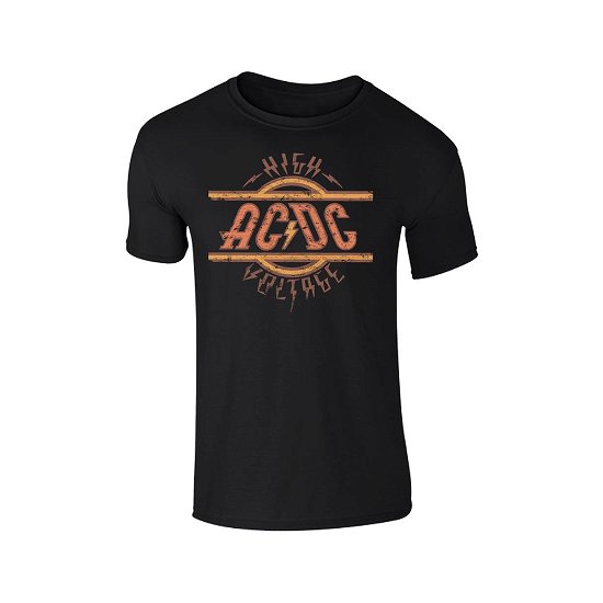Cover for AC/DC · High Voltage (Black) (T-shirt) [size S] [Black edition] (2018)