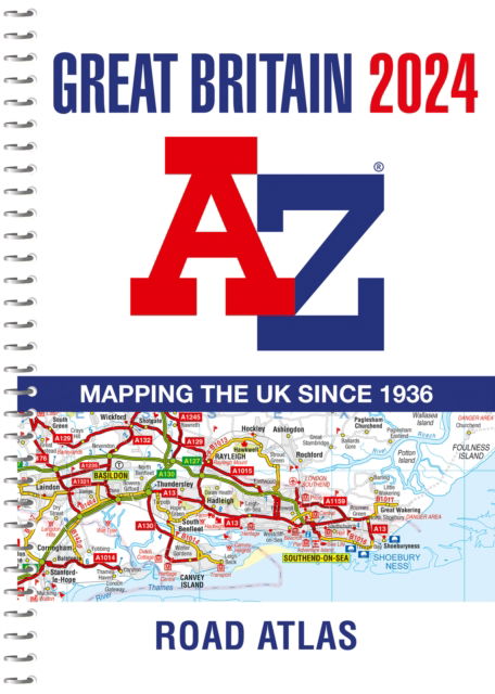 A Z Maps Great Britain A Z Road Atlas 2023 A4 Spiral Spiral Book   9780008597641 