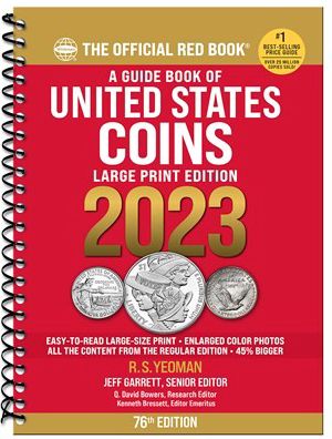 Cover for Jeff Garrett · Redbook 2023 Us Coins Large Print (Spiral Book) (2022)