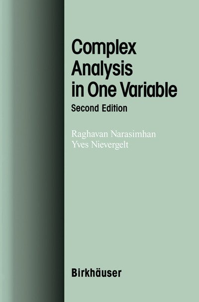 Cover for Raghavan Narasimhan · Complex Analysis in One Variable (Innbunden bok) [2nd Ed. 2001 edition] (2000)