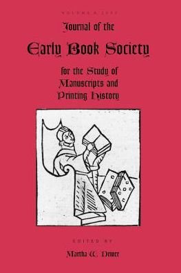 Cover for Martha W Driver · Journal of the Early Book Society V6 (Paperback Book) (2003)