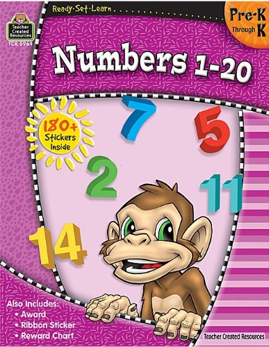 Cover for Teacher Created Resources Staff · Ready-set-learn: Numbers 1-20 Prek-k (Paperback Bog) (2007)