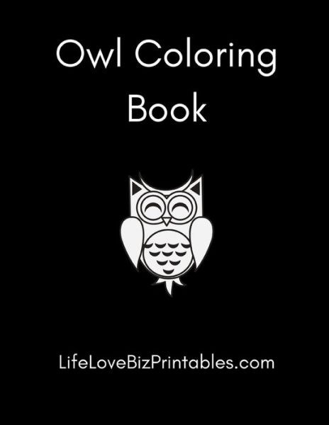 Cover for R Jane · Owl Coloring Book (Paperback Book) (2020)