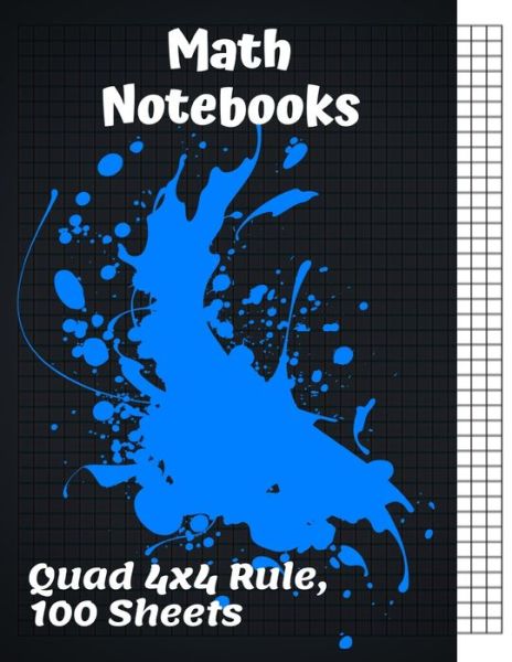 Cover for Sam Adam · Math Notebooks Quad 4x4 Rule, 100 Sheets (Paperback Book) (2019)