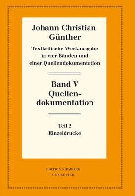 Cover for Günther · Textkritische Werkausgabe.05/2 (Book) (2015)