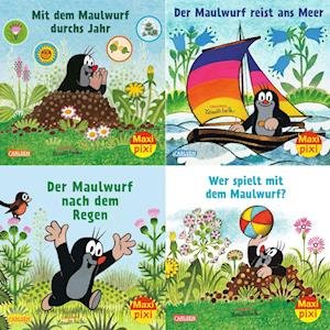 Maxi-Pixi-4er-Set 99: Neues vom Maulwurf (4x1 Exemplar) - Hanna Sörensen - Bücher - Carlsen - 9783551030641 - 24. März 2023