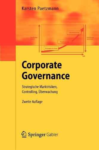 Cover for Karsten Paetzmann · Corporate Governance: Strategische Marktrisiken, Controlling, UEberwachung (Paperback Book) [2nd 2. Aufl. 2012 edition] (2012)