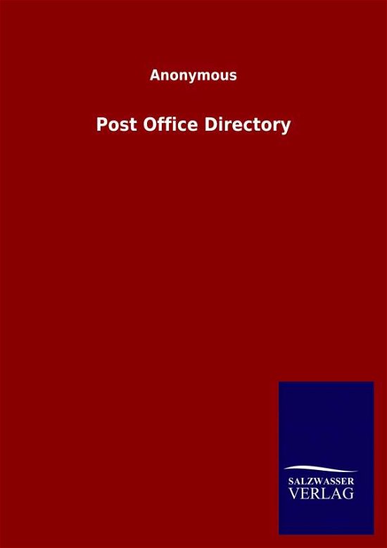 Cover for Ohne Autor · Post Office Directory (Paperback Book) (2020)