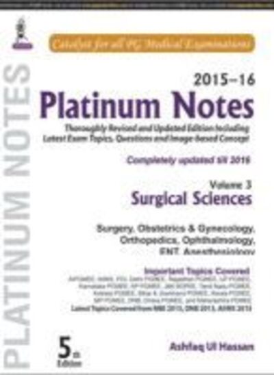 2015-2016 Platinum Notes Volume 3 5th - Hassan - Livros - EUROSPAN - 9789386056641 - 30 de junho de 2016