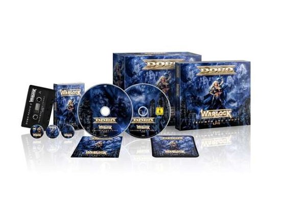 Cover for Doro · Warlock - Triumph and Agony Live (CD / Bluray / Cass / Patch / Buttons) (Blu-ray) (2021)