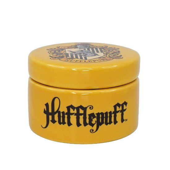 HARRY POTTER - Hufflepuff - Ceramic Round Box - Harry Potter: Half Moon Bay - Merchandise -  - 5055453494642 - 