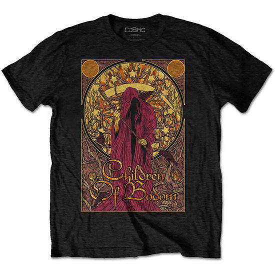 Children Of Bodom Unisex T-Shirt: Nouveau Reaper - Children Of Bodom - Fanituote - Rockoff - 5056170675642 - maanantai 8. huhtikuuta 2019