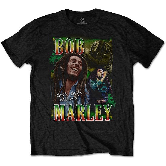 Cover for Bob Marley · Bob Marley Unisex T-Shirt: Roots, Rock, Reggae Homage (T-shirt) [size XXXL]