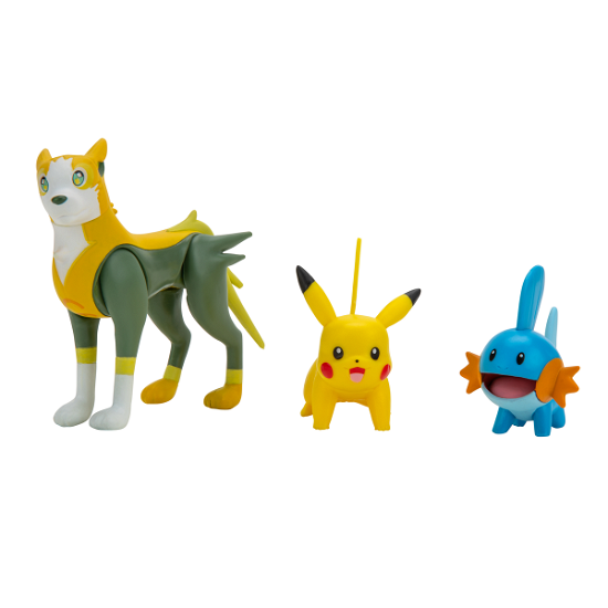 Cover for PokÃ©mon · Battle Figure 3-pack - Pikachu,mudkip,boltund - (95155-12) (Toys)