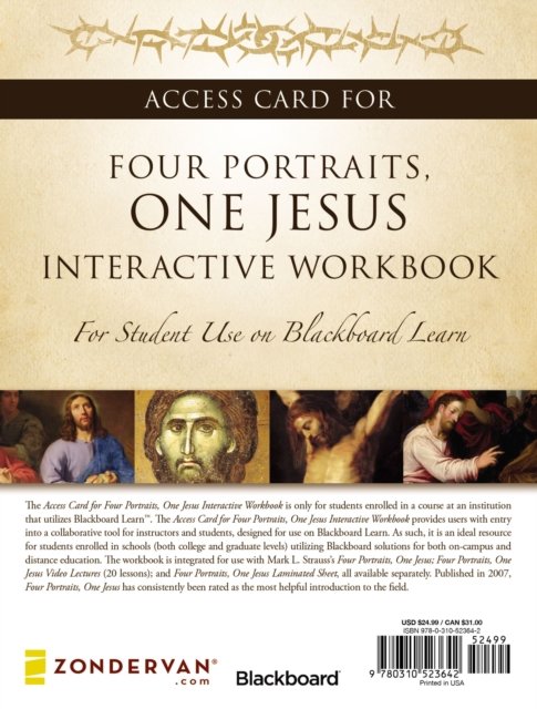 Access Card for Four Portraits, One Jesus Interactive Workbook: For Student Use on Blackboard Learn - Mark L. Strauss - Books - Zondervan - 9780310523642 - July 28, 2015