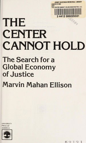 Center Cannot Hold - Ellison - Książki - University Press of America - 9780819129642 - 1983