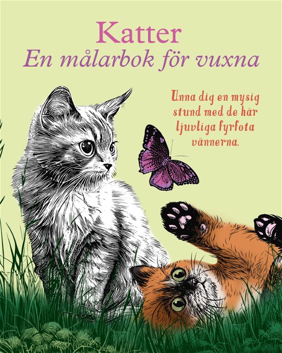 Katter - En målarbok för vuxna (Bog) (2024)