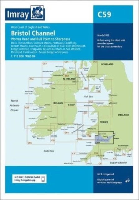 Cover for Imray · Imray Chart C59: Bristol Channel - C Charts (Landkarten) [New edition] (2023)