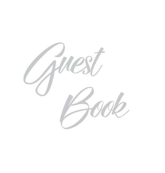 Cover for Lollys Publishing · Silver Guest Book, Weddings, Anniversary, Party's, Special Occasions, Memories, Christening, Baptism, Wake, Funeral, Visitors Book, Guests Comments, Vacation Home Guest Book, Beach House Guest Book, Comments Book and Visitor Book (Hardback) (Innbunden bok) (2019)