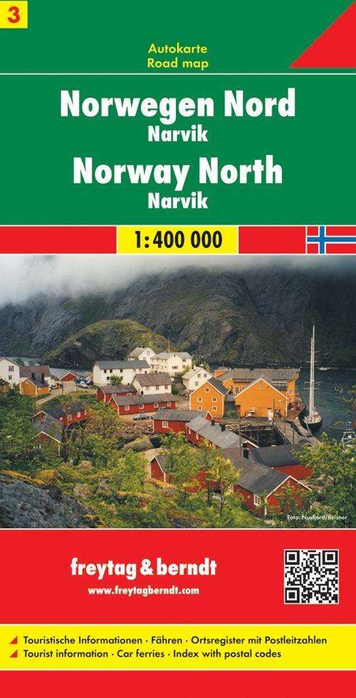 Cover for Freytag &amp; Berndt · Freytag &amp; Berndt Road Map: Norge Nord - Narvik (Hardcover Book) (2014)