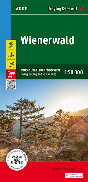 Cover for Vienna Woods (Wienerwald) Hiking, Cycling &amp; Leisure Map - Wander-Rad-Freizeitkarte (Landkarten) (2024)