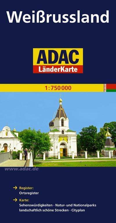 Cover for ADAC Verlag · ADAC Länderkarte: Weissrussland - Belarus (Book) (2011)