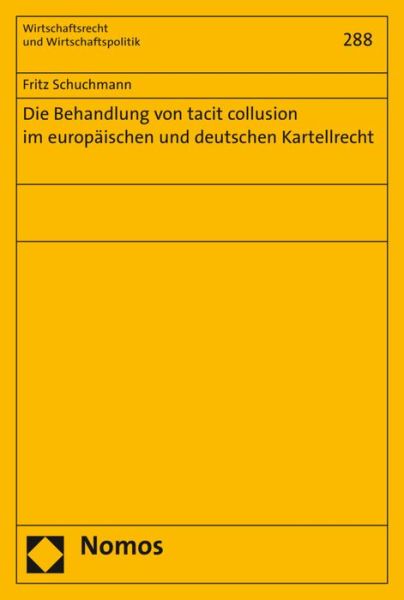 Cover for Schuchmann · Die Behandlung von tacit col (Book) (2017)