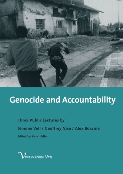 Cover for Simone Veil · Genocide and Accountability: Three Public Lectures by Simone Veil, Geoffrey Nice and Alex Boraine (Paperback Book) (2004)