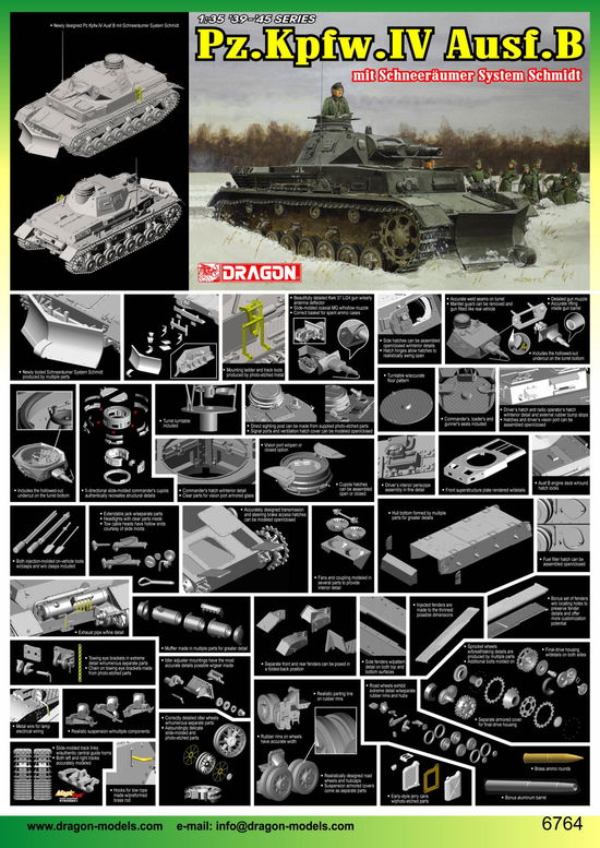 1/35 Pz.kpfw.iv Ausf.b Schneeraumer Schmidt (1/22) * - Dragon - Koopwaar - Marco Polo - 0089195867643 - 