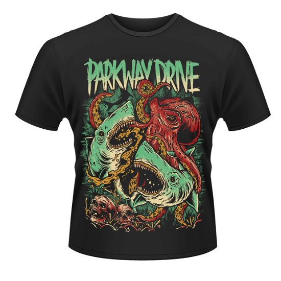 Parkway Drive: Sharktapuss (T-Shirt Unisex Tg. S) - Parkway Drive - Andet - PHM - 0803341435643 - 2. juni 2014