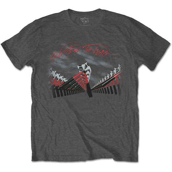 Pink Floyd Unisex T-Shirt: The Wall Marching Hammers (Charcoal Grey) - Pink Floyd - Produtos - Perryscope - 5056170607643 - 4 de julho de 2017