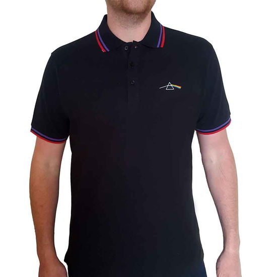 Cover for Pink Floyd · Pink Floyd Unisex Polo Shirt: Dark Side of the Moon Prism (CLOTHES) [size S] [Black - Unisex edition]