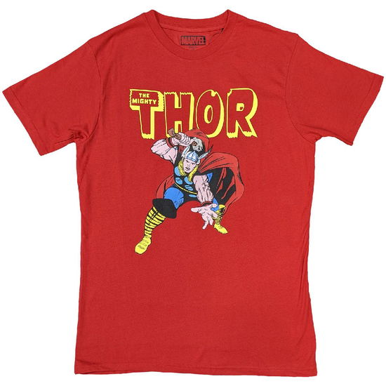 Marvel Comics Unisex T-Shirt: Thor Hammer - Marvel Comics - Fanituote -  - 5056561096643 - 