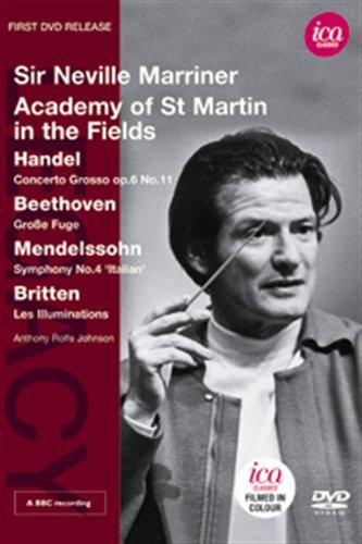 Cover for Handel / Beethoven / Mendelssohn / Britten · Sir Neville Marriner (DVD) (2012)