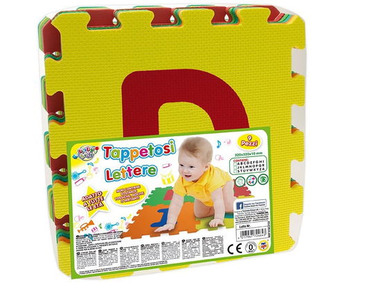 Tappetosi Lettere 32X32 Cm Tappetini Puzzle Con Lettere, 9 Pezzi, Colori E Lettere Assortiti - Teorema: Prima Infanzia Gogo - Gadżety -  - 8017967724643 - 