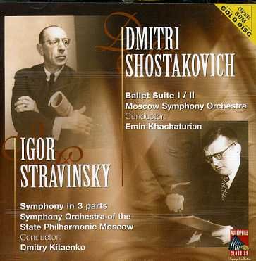 Cover for Shostakovich / Stravinsky · Ballet Suite / Symph.In 3 P (CD) (2001)